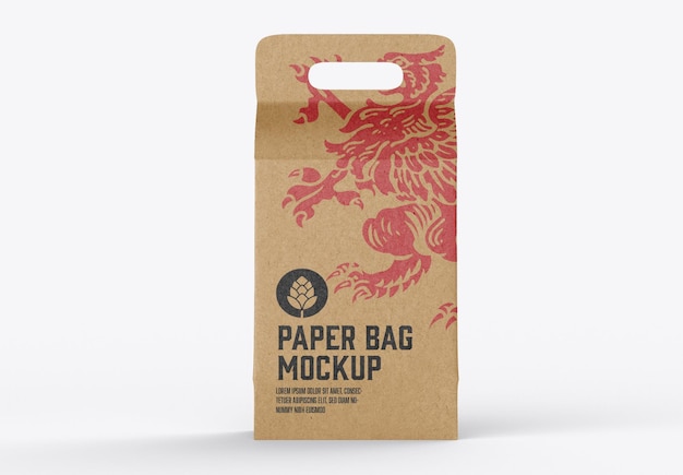 Kraft Paper Bag Mockup