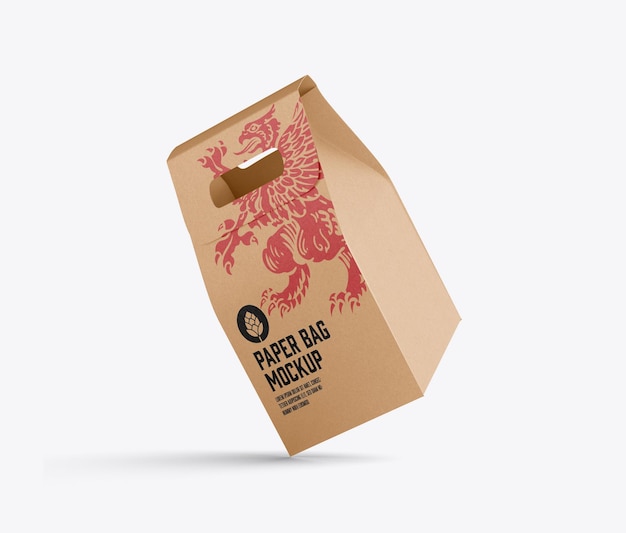 Kraft Paper Bag Mockup