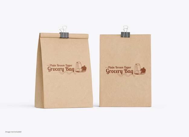 PSD kraft paper packaging branding mockup