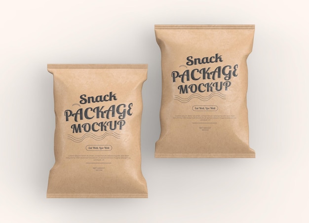 Kraft snack pack mockup