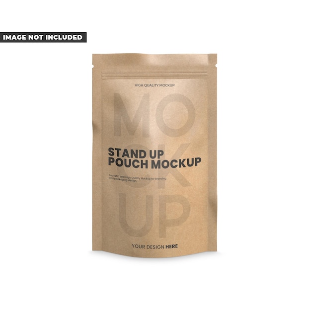 Kraft Stand Up Pouch Mockup