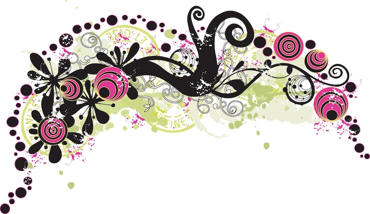 PSD kreativt og elegant blomsterdesign