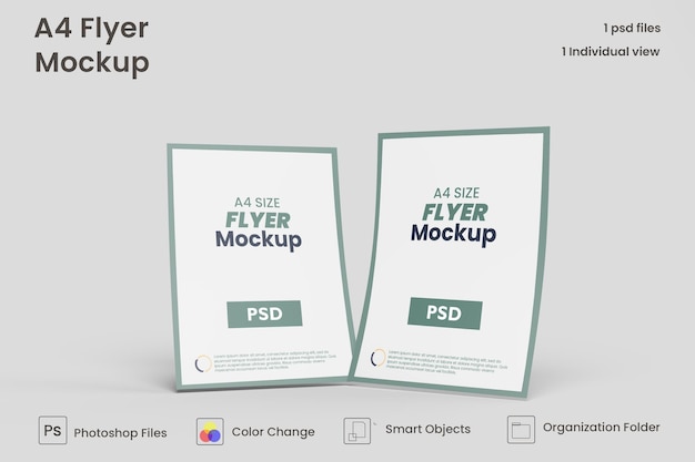 Kreatywna Makieta Ulotki Premium Psd
