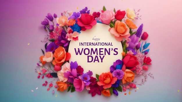 kreatywne tło wydarzenia z okazji międzynarodowego dnia kobiet