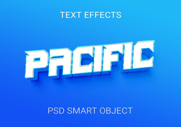 Kreatywny efekt pacyficznego tekstu