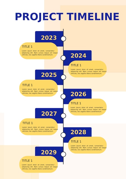 PSD kroki oś czasu infografika proces prezentacja