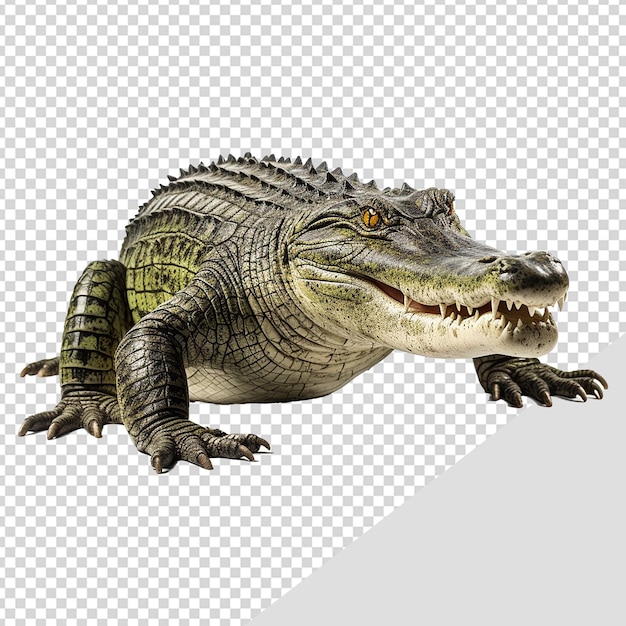 Krokodil geïsoleerd op transparante achtergrond png