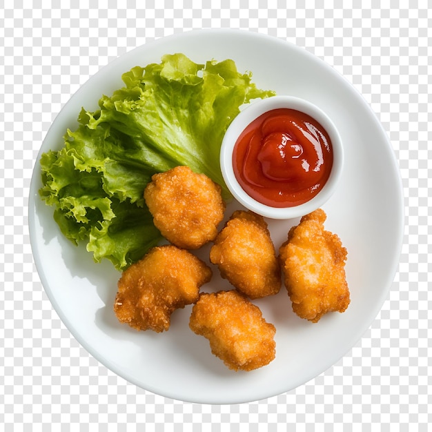 Kruisend gebakken voorgerecht met saus en sla
