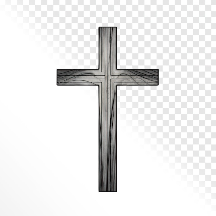 PSD krzyż religijny na przezroczystym tle