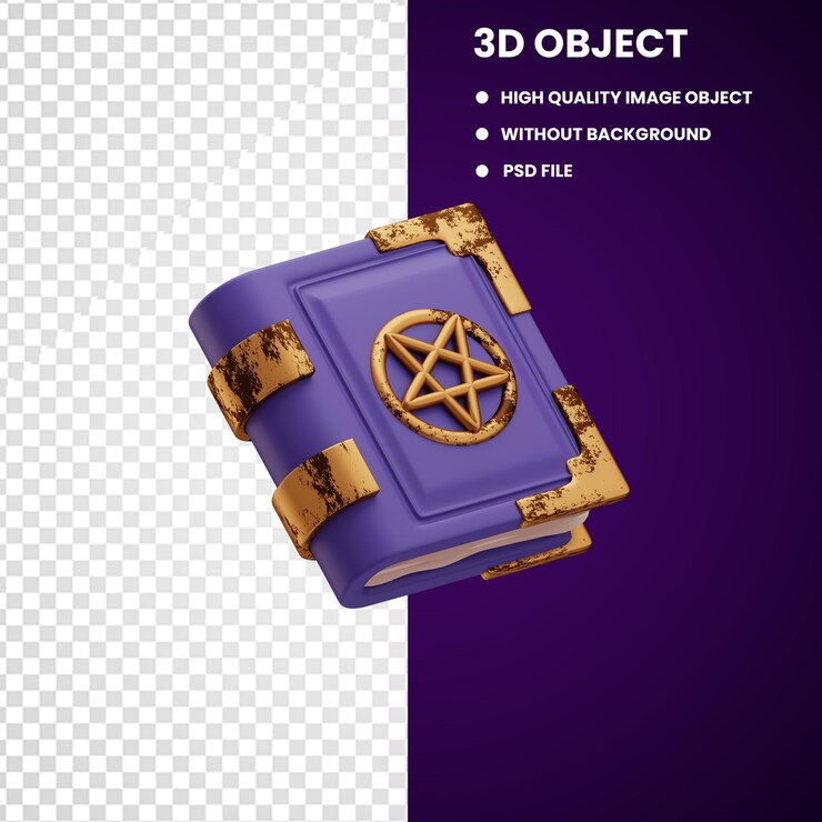PSD książki psd kolorowe 3d