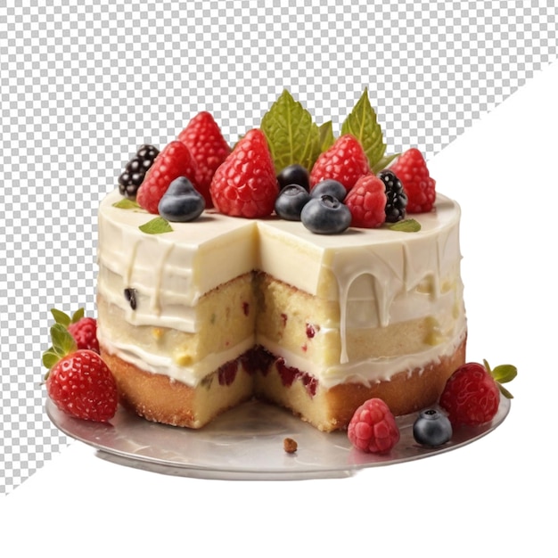 PSD kuchen on transparent background