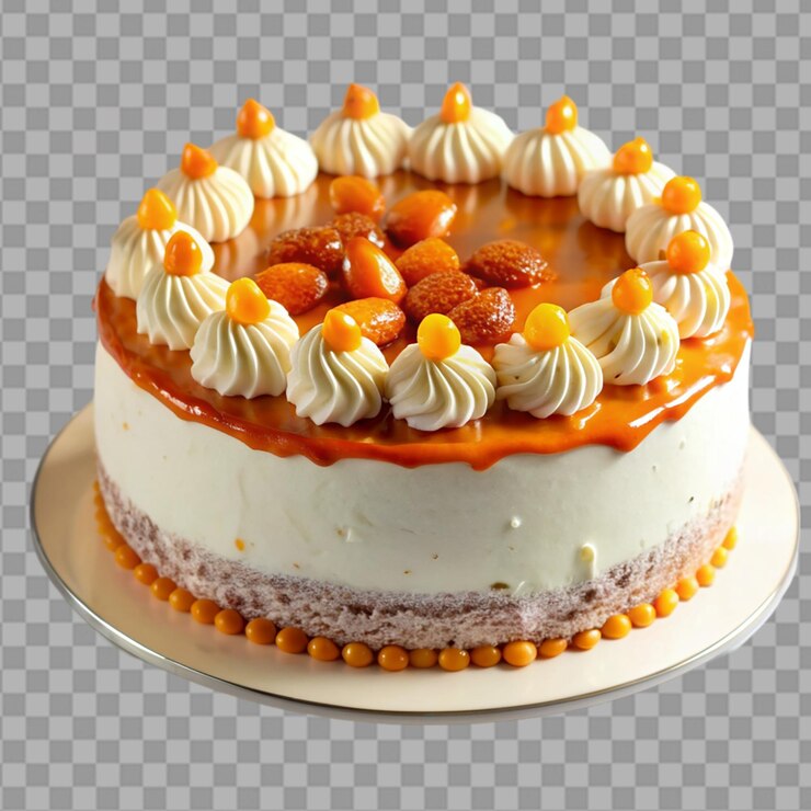 PSD kuchen on on transparent background