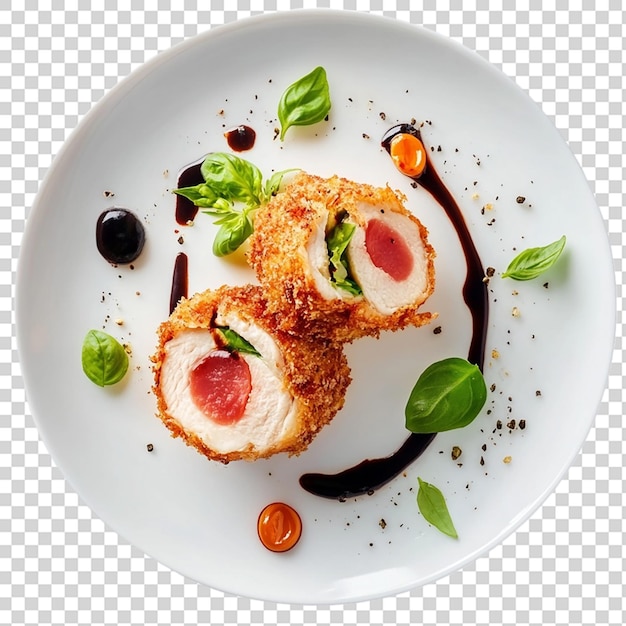Kuchnia Cordon Bleu izolowana na przezroczystym tle