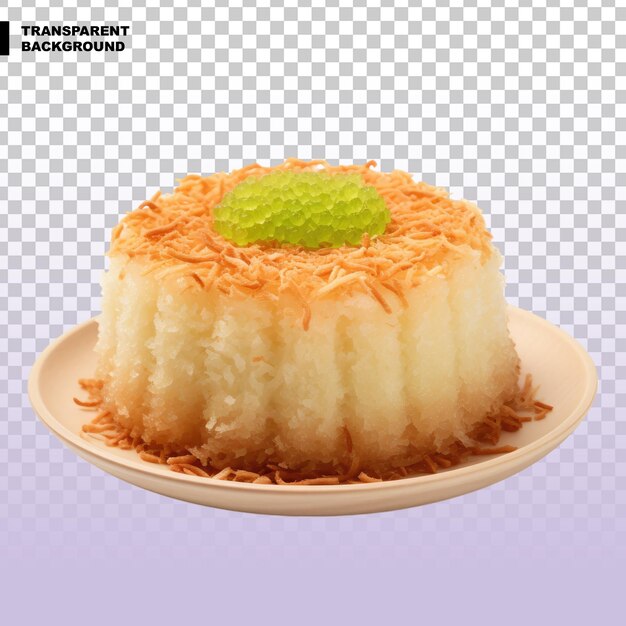 PSD kunafa on transparent background