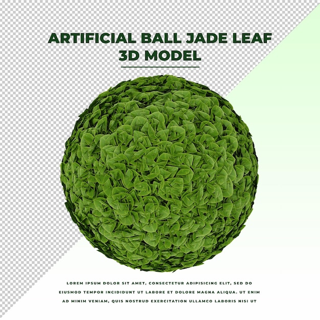 Kunstbal jade leaf