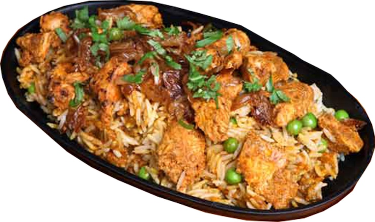 PSD kurczak mandi biriyaniarabian biriyanichicken biryanibombay biryanipakistani biryanimutton kość