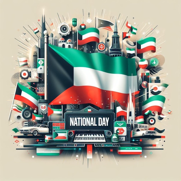 PSD kuwait national day 2024 psd social media post