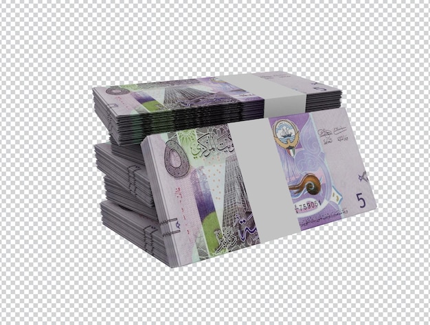 PSD kuwaiti money 5 dinar money packs