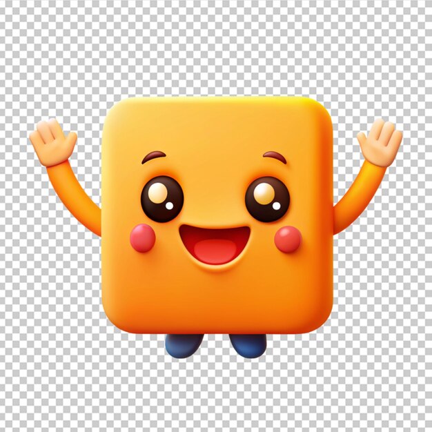 PSD kwadratowe emoji wyraziste ręce