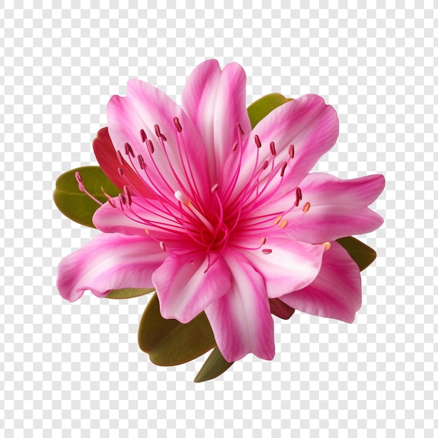 Kwiat Rododendronu Odizolowany Na Przezroczystym Tle