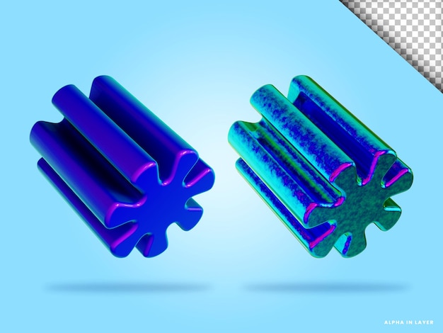 Kwiatowy Cylinder 3d Render Ilustracja Na Białym Tle