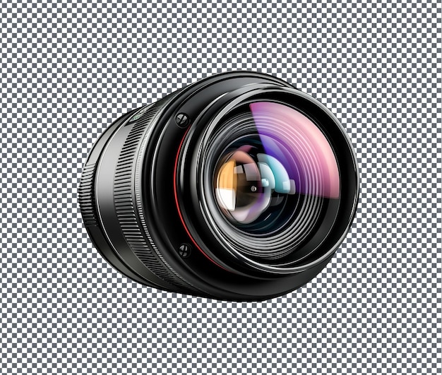 Laatste camera lens geïsoleerd op doorzichtige achtergrond