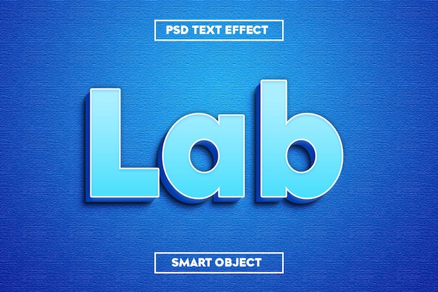 Lab 3d Efekt Tekstowy Psd