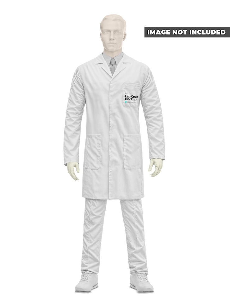 PSD lab coat mockup
