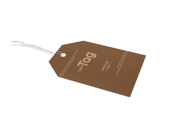 Label hang tag mockup