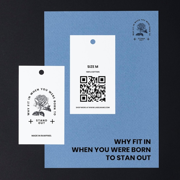 label mockup psd business branding tag design