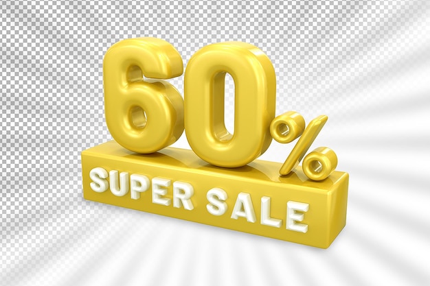 Label super sale up to 60 off gold 3d render