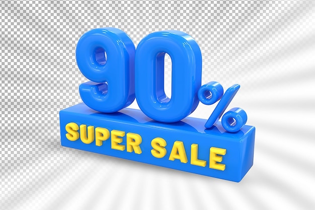 Label super sale up to 90 off blue 3d render