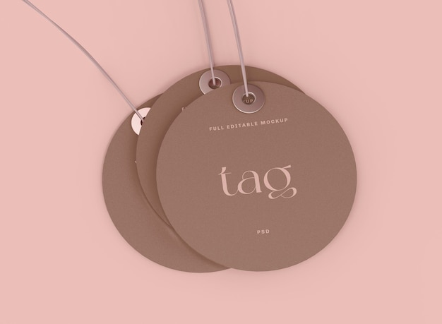 Label tag mockup. концепция продажи