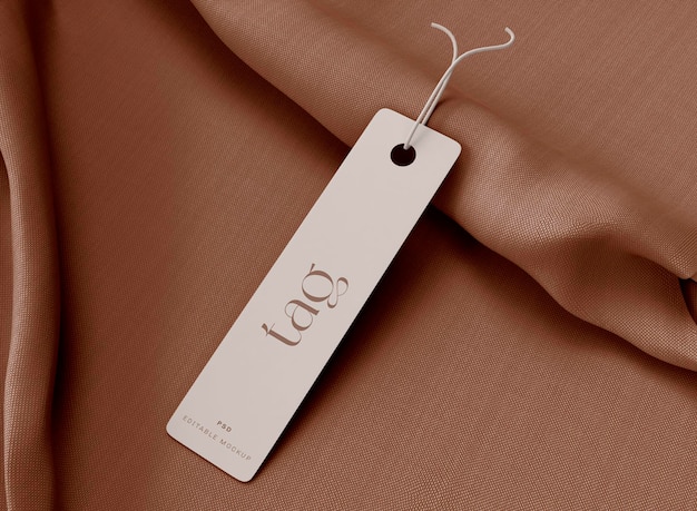 Label tag mockup. sale concept