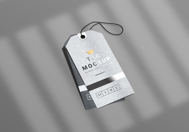 Label tag mockup template