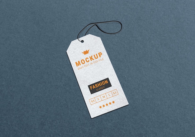 Label tag mockup template