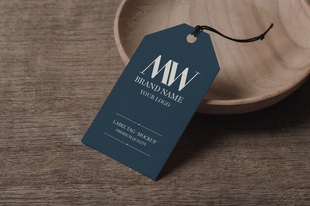 Label Tag mockup template