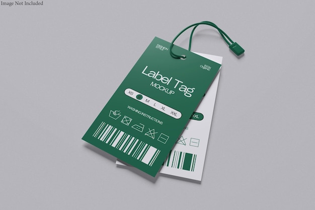 Label tag mockup