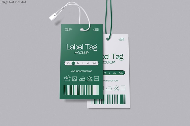 Label tag mockup