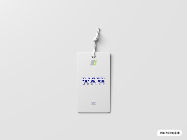 Label tag mockup