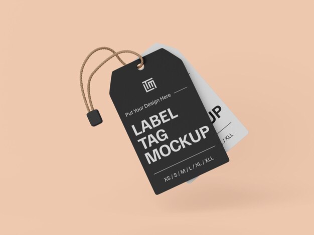 label tag mockup