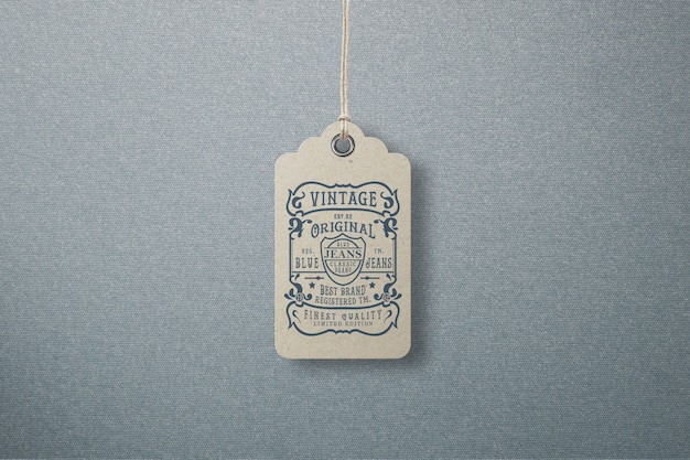 PSD label tag mockup