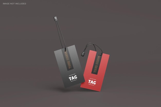 Mockup tag etichetta