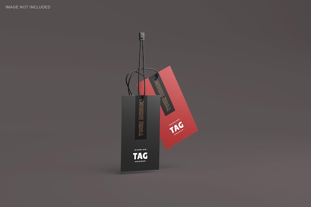 Mockup tag etichetta