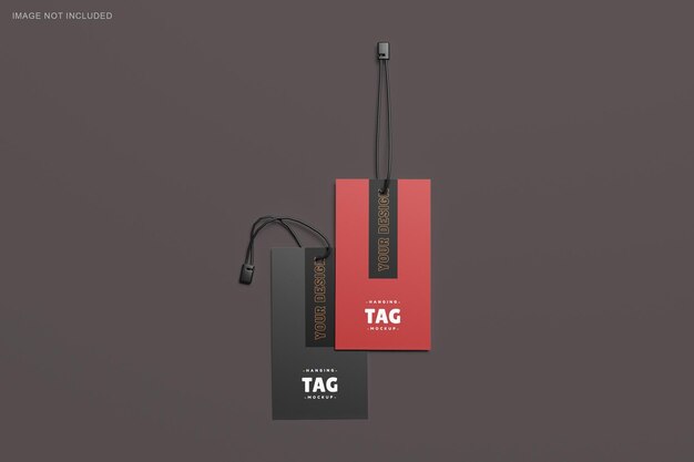 Mockup tag etichetta