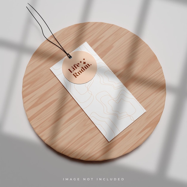 Label tag mockup