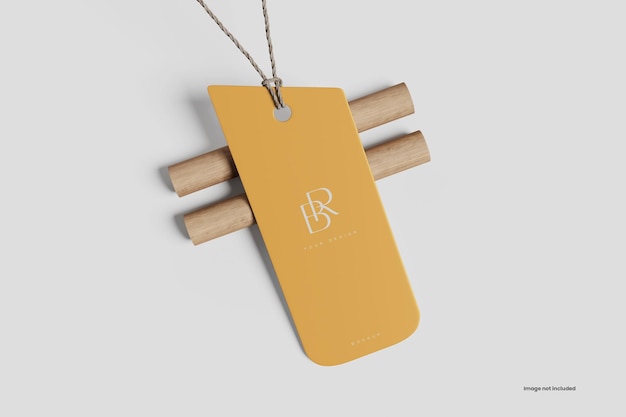 Mockup tag etichetta