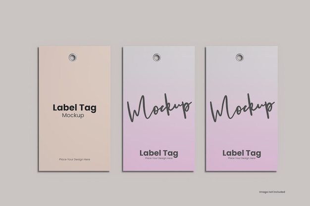 Label tag mockup