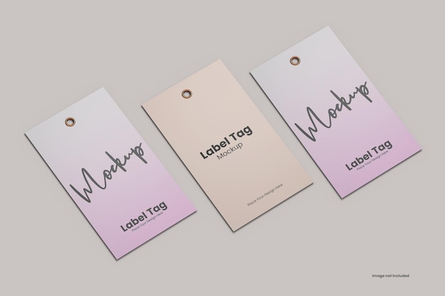 Label tag mockup