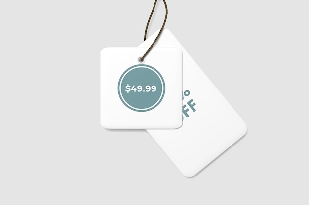 Label tag mockup